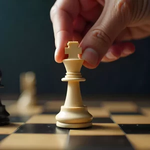 İki şahmatçı oyun zamanı diqqətlə düşünür